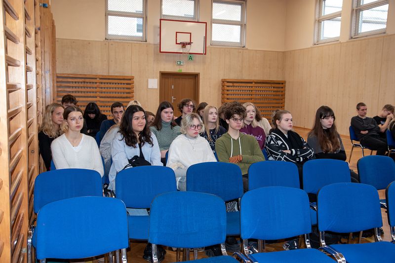 Spotkanie z honorowym krwiodawcą, Panem Janem Faberskim 